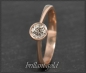 Preview: Brillant Gold Ring mit 0,30ct in 585 Rotgold